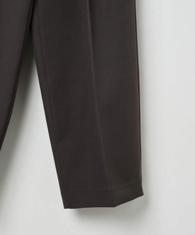 WEGO トロミ　ベルト付きワイドスラックス ブラウン