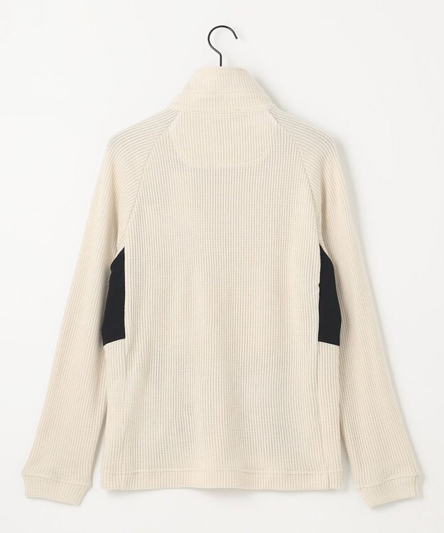 JOSEPH ABBOUD MOUNTAIN 【吸湿発熱/蓄熱保温/ソフト】ソフトウォームワッフル ポロシャツ アイボリー系