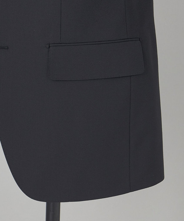 GOTAIRIKU フォーマルシーンにも対応可【ロングシーズン対応】WOOL×POLYESTER ベーシックスーツ（ブラック） ブラック系