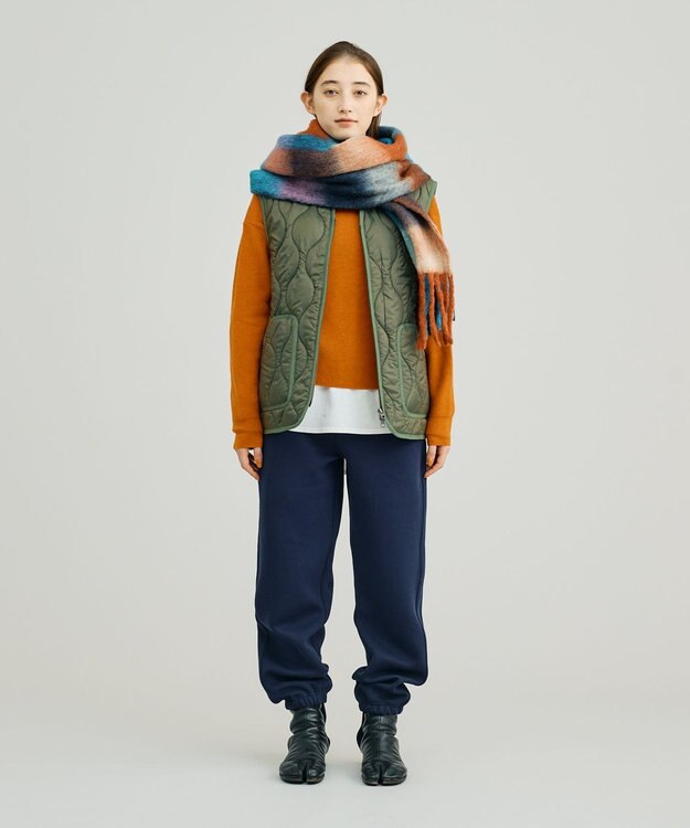 J.PRESS YORK STREET 【UNISEX】キルティング ベスト スモーキーグリーン系