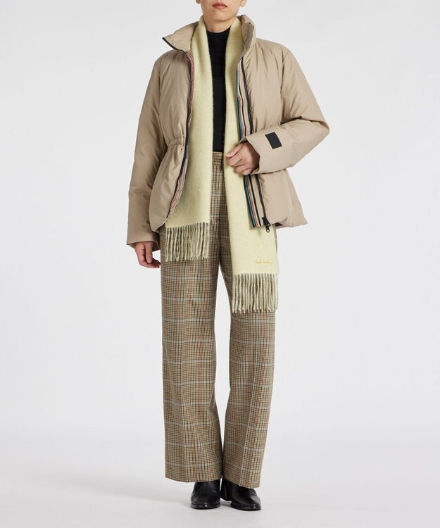 Paul Smith カシミヤ リバーシブルマフラー イエロー