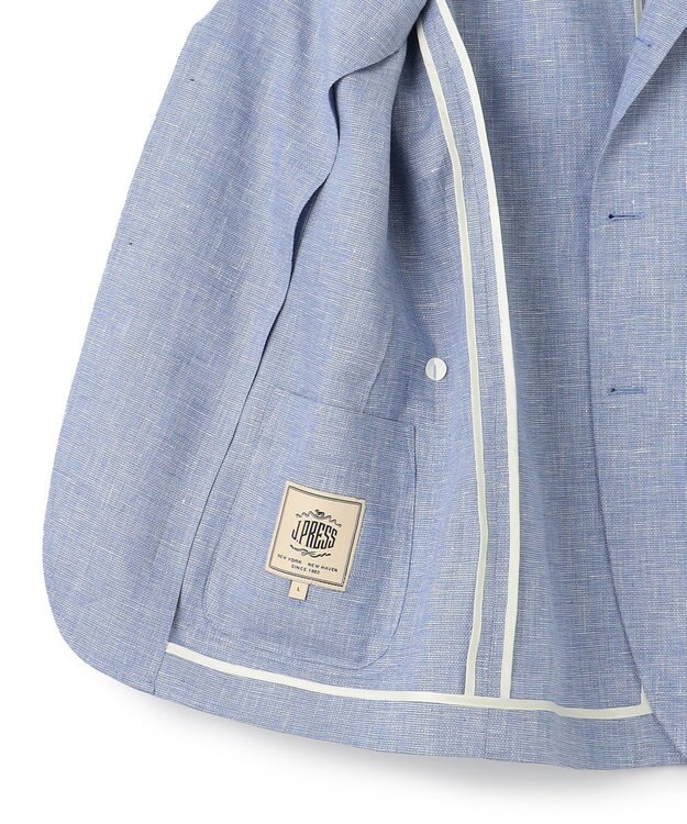 J.PRESS MEN 【WEB・一部店舗限定】リネンブリーザブルメッシュ ジャケット サックスブルー系
