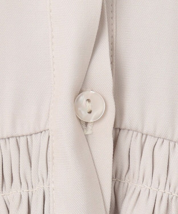 ANY SIS S 【洗える】かさねシャーリング ブラウス アイボリー