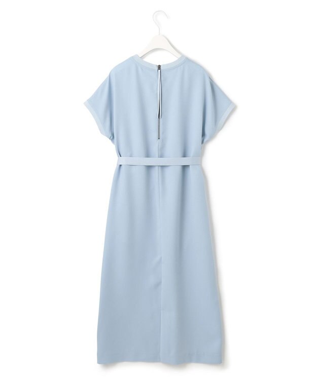 ICB 【接触冷感・UVケア・速乾・洗える】FluidBackSatin ワンピース ライトブルー系