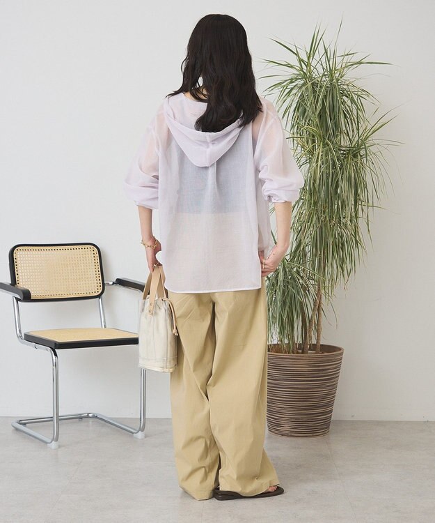 AMERICAN HOLIC シアーフーディーシャツ Pink