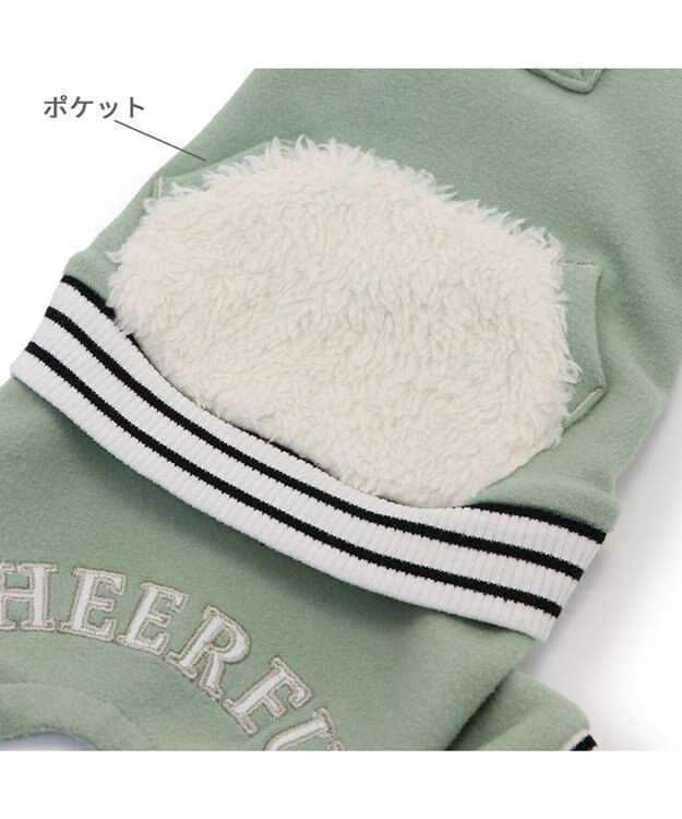 PET PARADISE ペットパラダイス 縞柄リブ   ロンパース《カーキ 》 小型犬 カーキ 縞柄