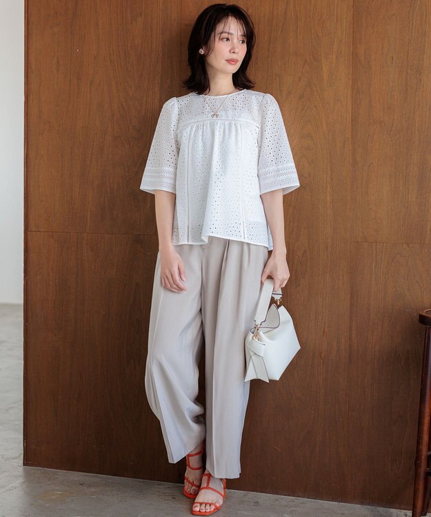 組曲 【先行予約】バウンディングシャーティングカーヴィー パンツ ベージュ系