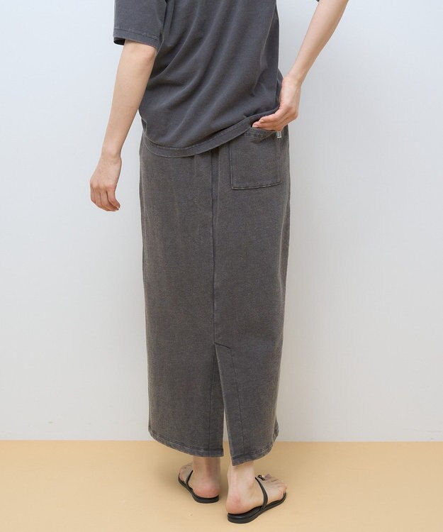 AMERICAN HOLIC DISCUS 加工裏毛ナロースカート Charcoal Gray