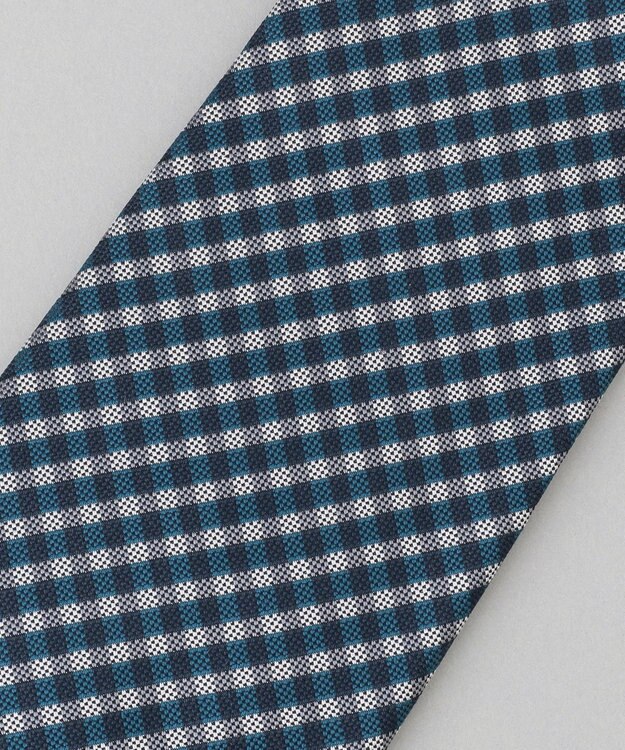 GOTAIRIKU GOTAIRIKU別注【日本製】シルク ネクタイ_チェック スカイブルー系8