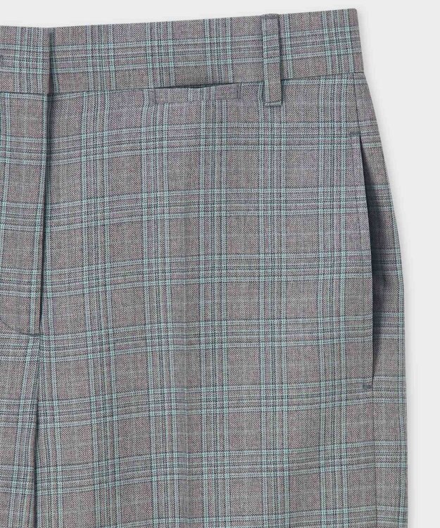 Paul Smith オーバーウィンドウペーン ワイドパンツ グレー