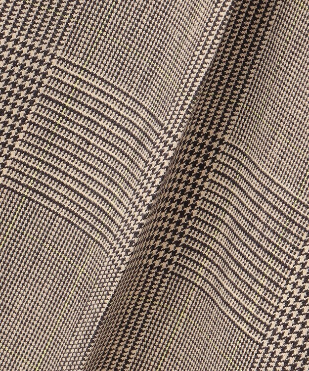 uncrave グレンチェック ワイドパンツ ブラウンチェック