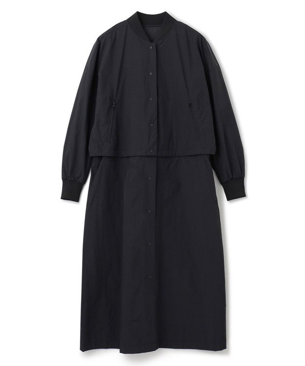 uncrave 【撥水・洗濯機洗い可】プルーフ ナイロン 3WAYコート（uncrave WHITE） ブラック