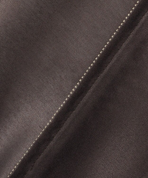 uncrave 【手洗い可】シャイニー シアー ブルゾン チャコールブラウン