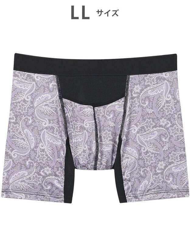 WACOAL MEN ボクサーパンツ 吸汗速乾(身生地部) ムレ軽減設計(フロント・バック) 前開き 下着 メンズ GT3061 /ブロス バイ ワコールメン グレー