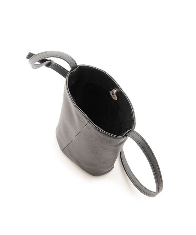 MioFIRANO CO-04 truss_mini shoulder ミニショルダーバッグ 本革　MIOF. ミオフ BLACK