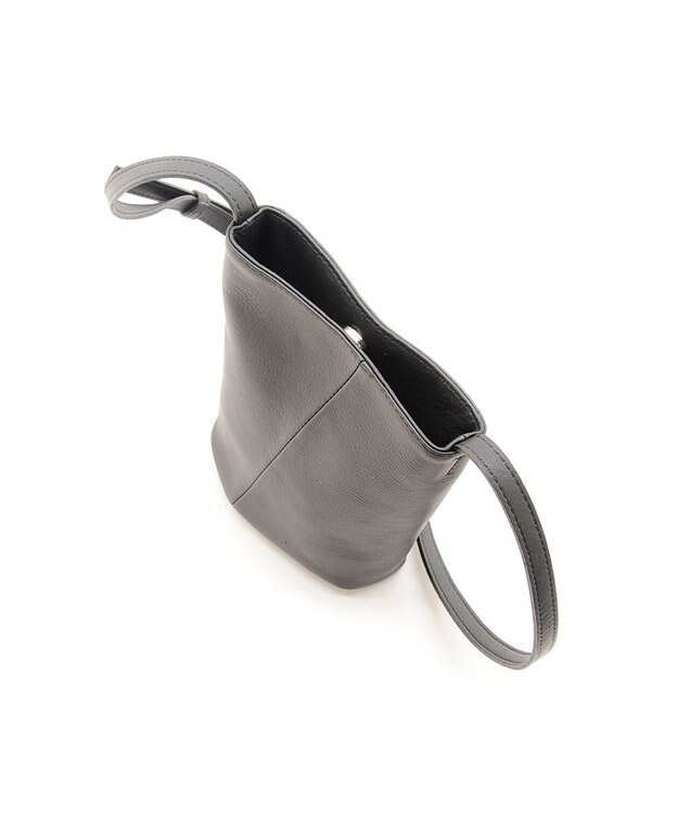 MioFIRANO CO-04 truss_mini shoulder ミニショルダーバッグ 本革　MIOF. ミオフ BLACK