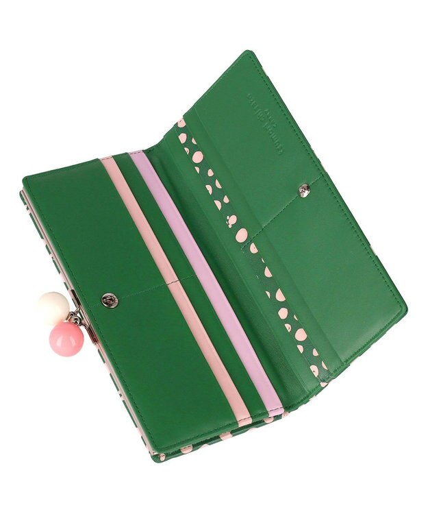 tsumori chisato CARRY ポルカドット 長財布 がま口 グリーン