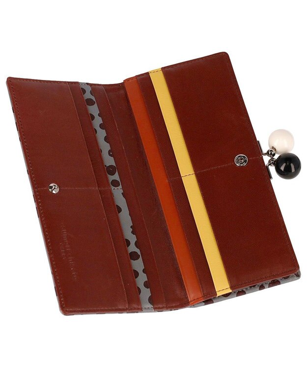 tsumori chisato CARRY ポルカドット 長財布 がま口 グレー