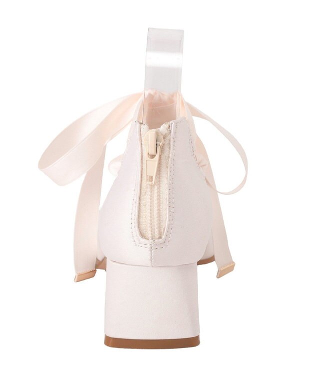 Maison de FLEUR レースアップサテンパンプス Light Pink