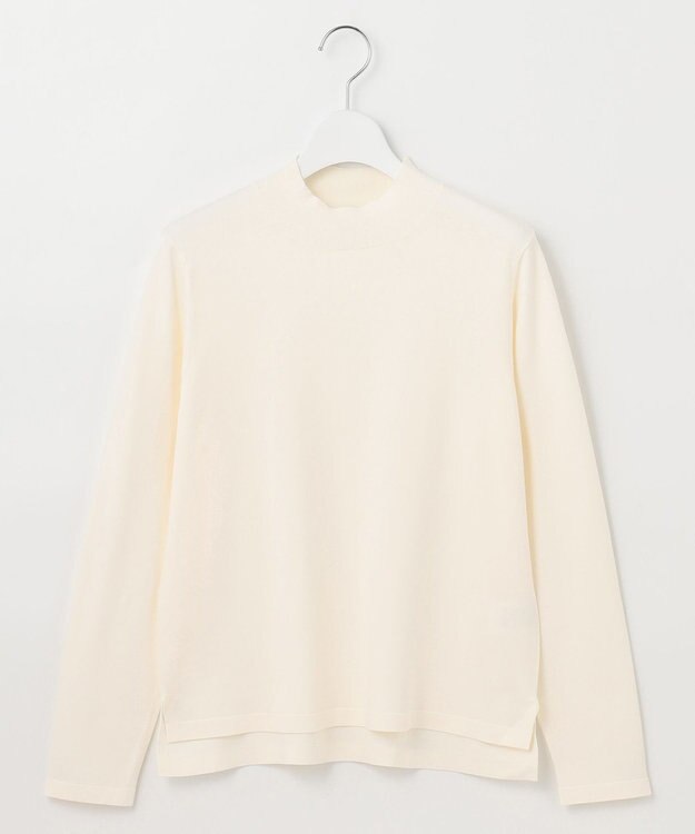 J.PRESS LADIES 【洗える】PRINCE ハイネック ニット ホワイト系