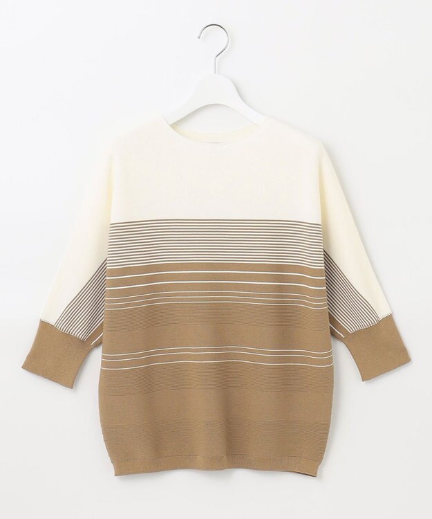 J.PRESS LADIES 【洗える】 ガータードルマンWG ニット キャメル系1