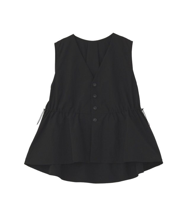 Green Parks ドロストフレアベスト Black
