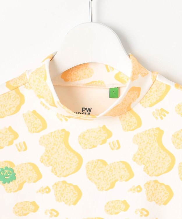 PW CIRCULUS 【永嶋花音プロ着用アイテム】【UV遮蔽率99.5% UVカット / 速乾 / ストレッチ】【WOMEN】アニマルドットモックT ゴルフウェア レディース イエロー系5