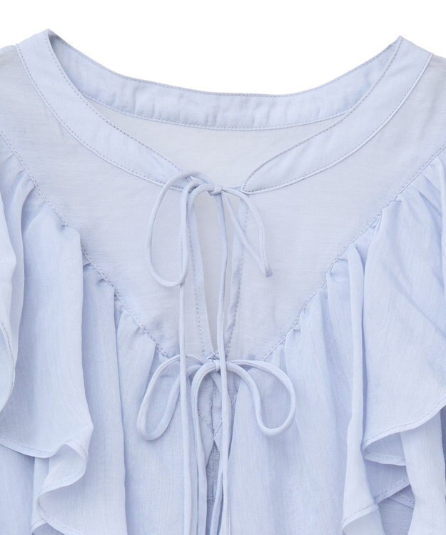 earth music&ecology ２ＷＡＹフリルブラウス Sax