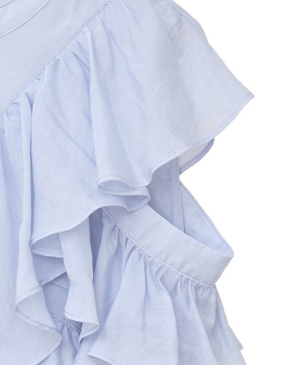 earth music&ecology ２ＷＡＹフリルブラウス Sax