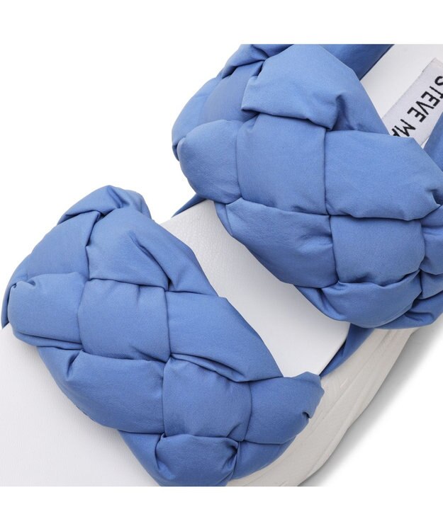 STEVE MADDEN HORIZON 5 編み込みスポーツサンダル ブルー