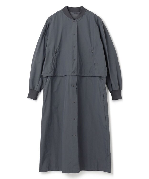 uncrave 【撥水・洗濯機洗い可】プルーフ ナイロン 3WAYコート（uncrave WHITE） ブルーグレー