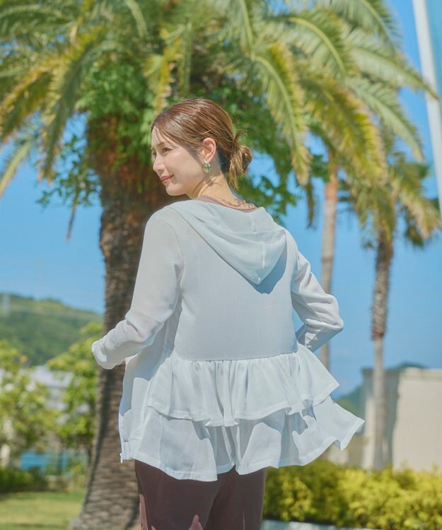 OP／FILA 【Ocean Pacific】ラッシュガード/レギンス付き 水着5点セット ホワイト