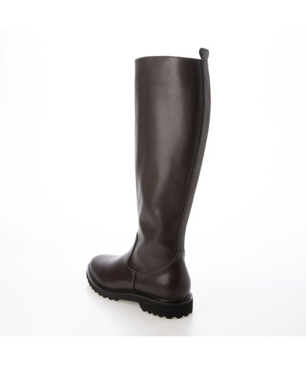 MODE ET JACOMO <carino>【レイン対応】タンクソールロングブーツ ダークブラウン