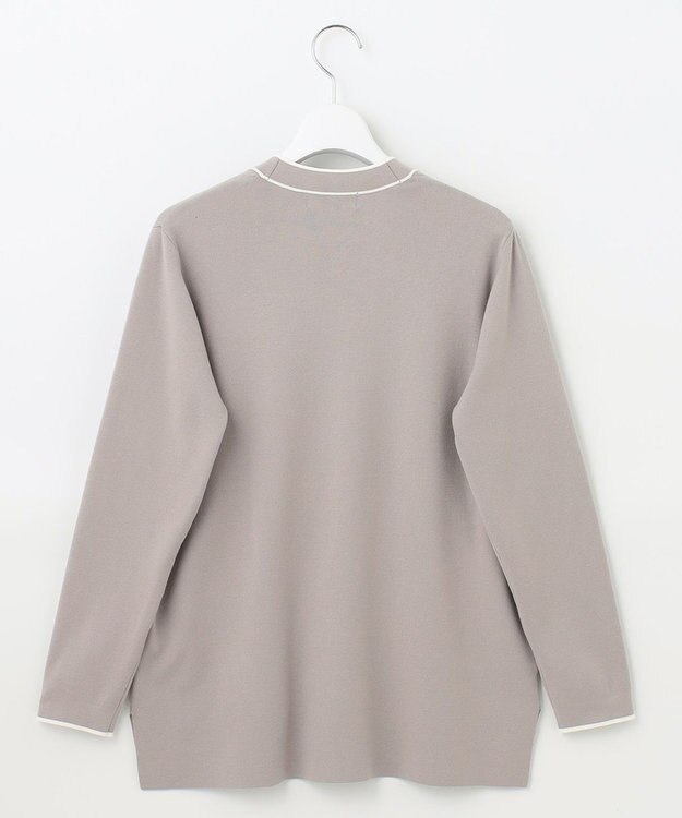 J.PRESS LADIES 【洗える】 レーヨンストレッチフルニードル カーディガン ベージュ系