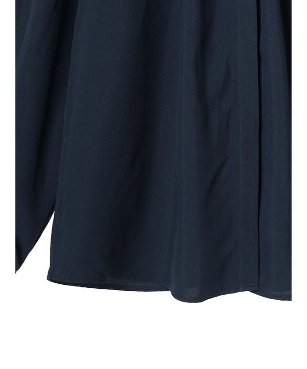 Green Parks ＢＰ　ケア楽　ポイント釦ブラウス Navy