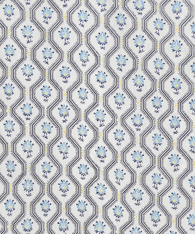 JOSEPH ABBOUD リバティプリント シャツ ホワイト系6