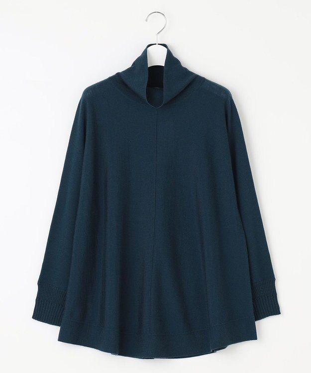 J.PRESS LADIES S 【WEB限定カラーあり・洗える】EASY WOOL チュニック ニット ダークグリーン系