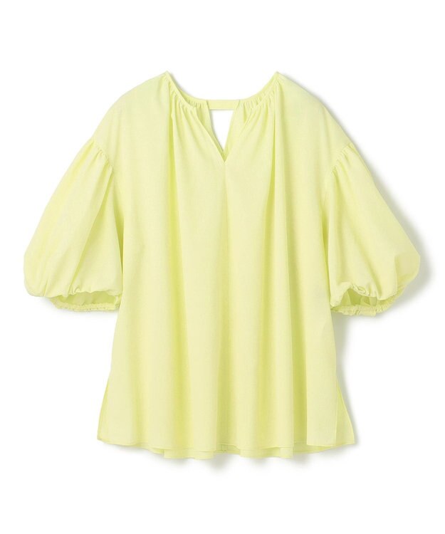 UNFILO BREEZEMOVE ボリュームブラウス ライムイエロー