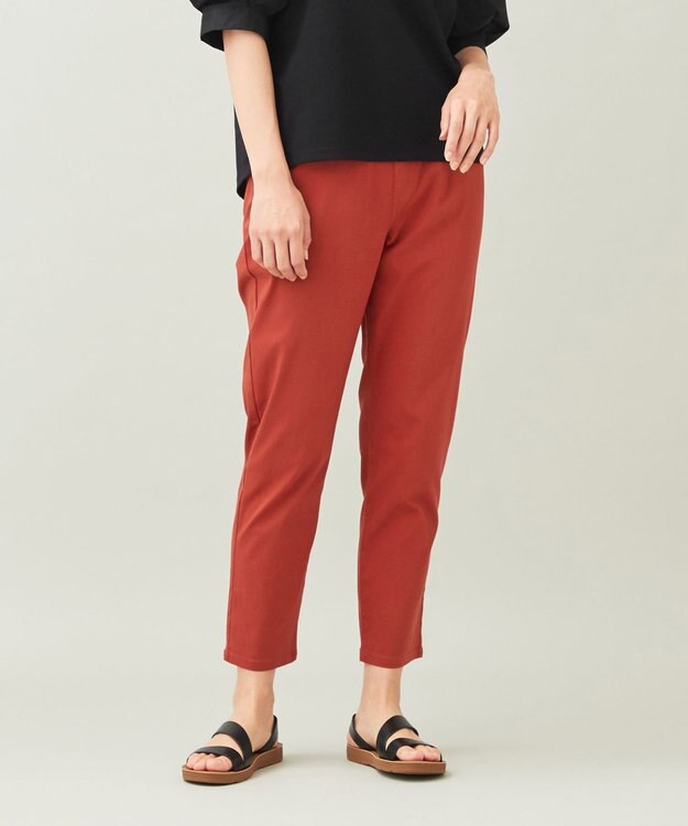 ANY 【ウエストゴム/ストレッチ/UVカット】大人の7daysデイリー パンツ オレンジ