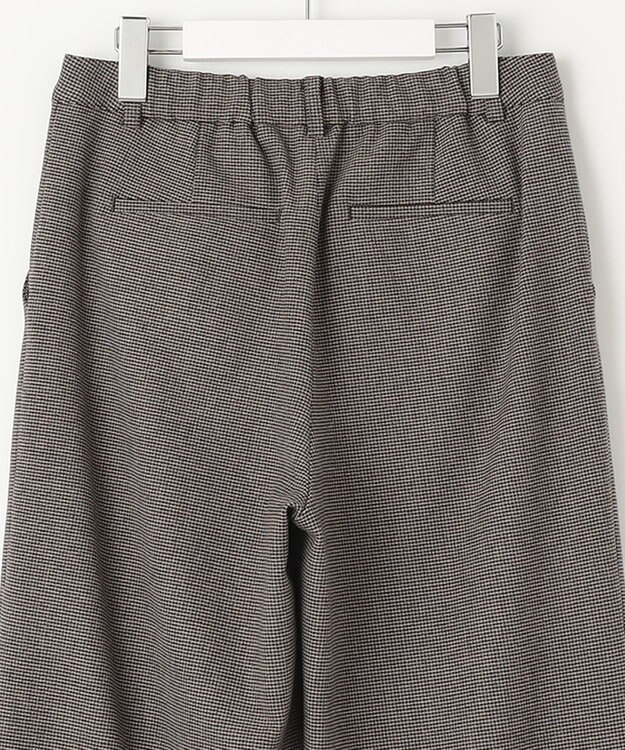 J.PRESS LADIES L 【洗える】チェルビックチェック セミワイド パンツ ブラウン系3