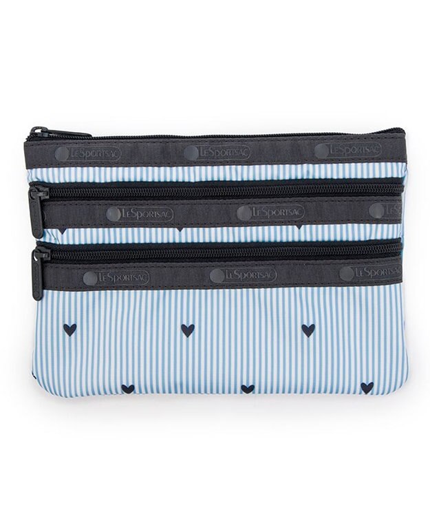 LeSportsac 3ZIP COSMETIC/フレッシュブラックハーツ フレッシュブラックハーツ