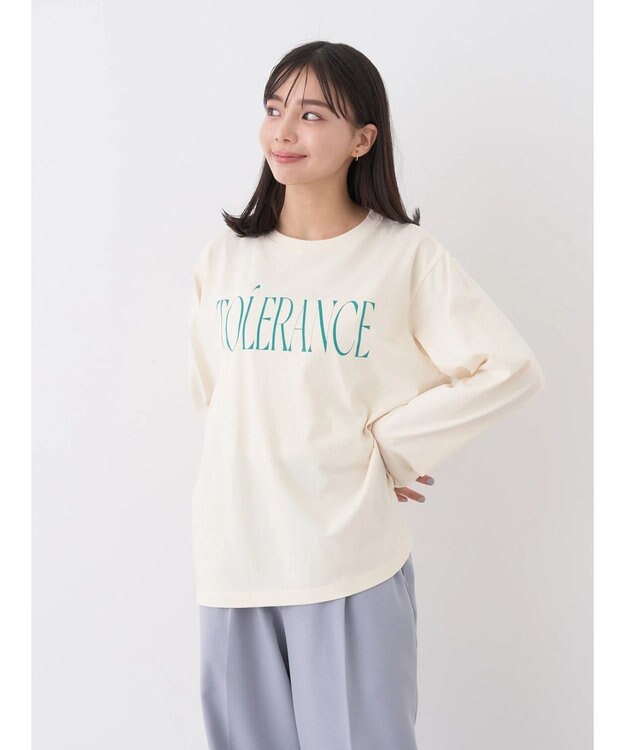 earth music&ecology ｔｏｌｅｒａｎｃｅ　ロゴロンＴＥＥ Cream