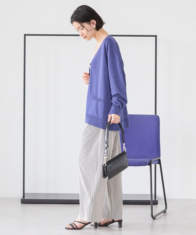 AMERICAN HOLIC Ｖネックポケット付きカーディガン Navy