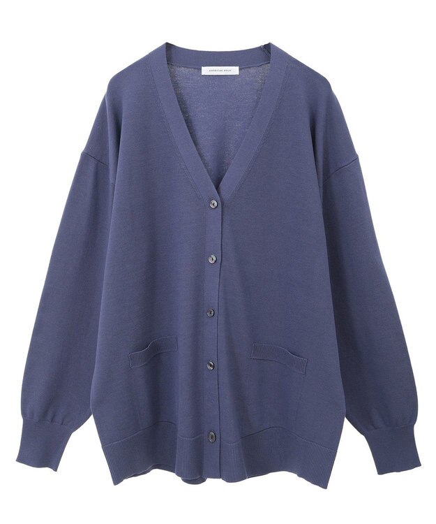 AMERICAN HOLIC Ｖネックポケット付きカーディガン Navy