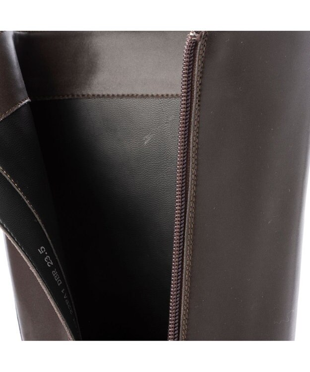 MODE ET JACOMO <carino>【レイン対応】タンクソールロングブーツ ダークブラウン