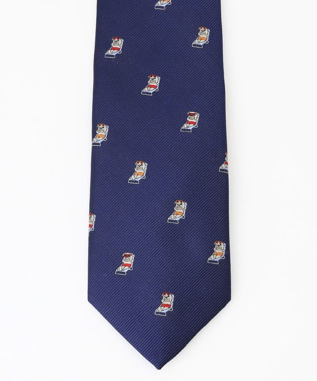 J.PRESS MEN 【JOKE TIE COLLECTION】ハンサムダンビーチベッド ネクタイ ネイビー系7