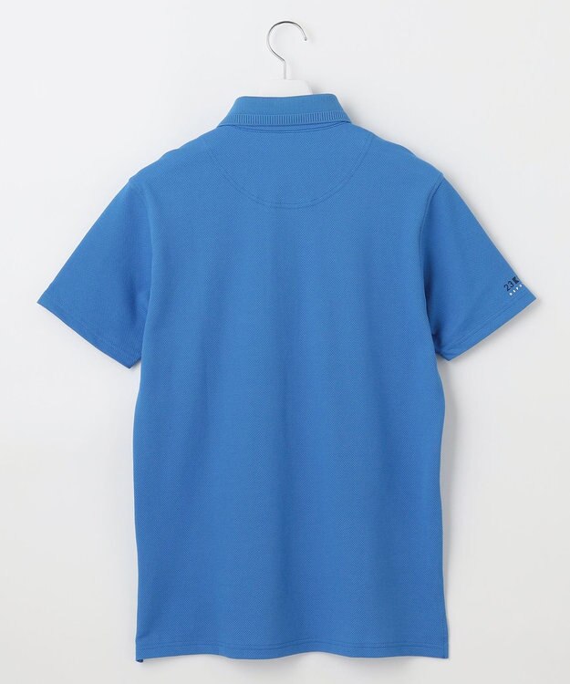 23区GOLF 【MEN】【吸水速乾/UVカット】ハニカムカノコ半袖ポロシャツ ダルブルー系