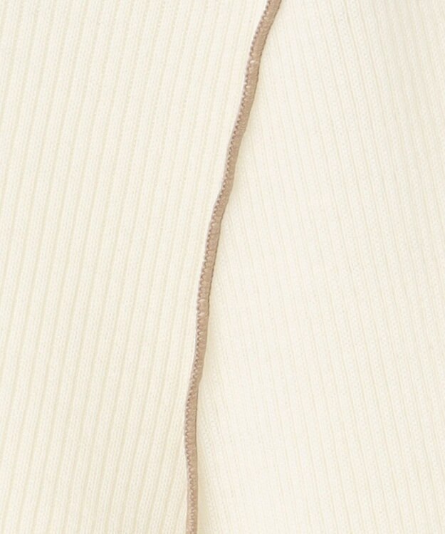 BEIGE， FORD / ハイネックトップス White×Camel