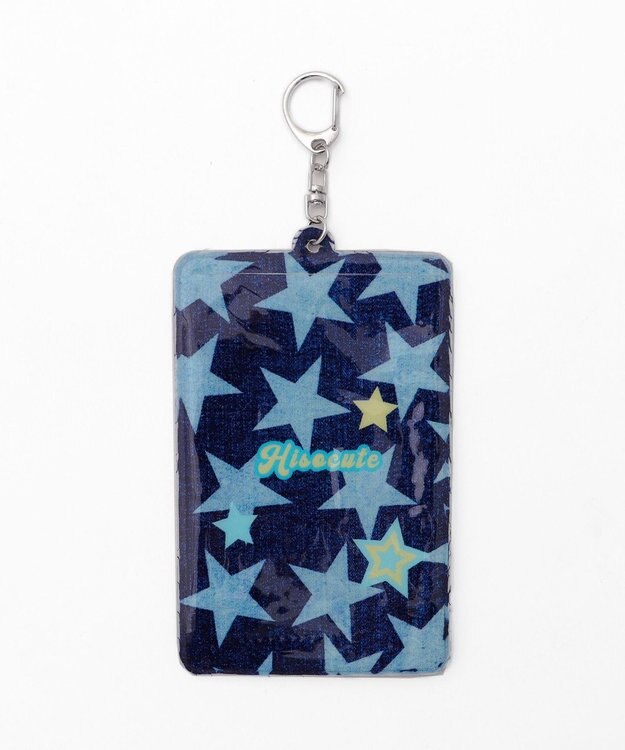 WEGO 【痛バ＆推し活グッズ】デニムグラフィックカードホルダーキーホルダー 柄4