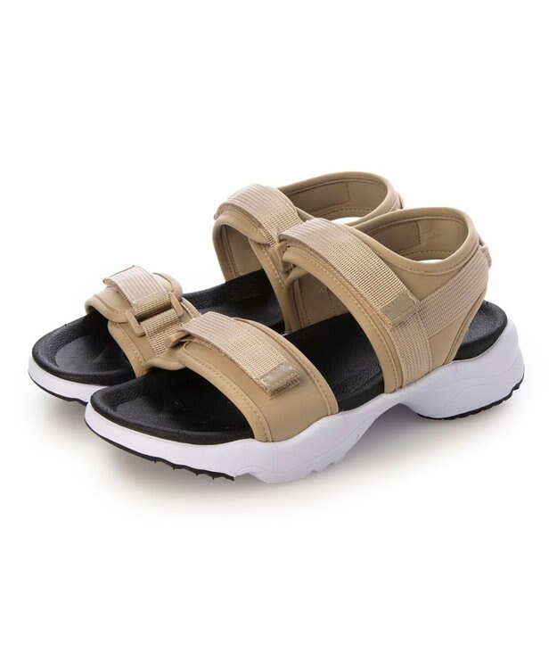 ing <ing>ダブルベルトスポーツサンダル オーク